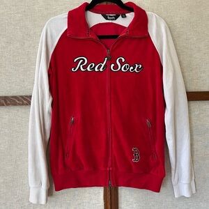 Touch by Alyssa Milano Boston Red Socks Velour Zip Front Jacket - Large